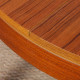 Extendable round teak dining table, 1970 - 