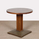 Table d'appoint/bout de canapé, bois et métal, XXe siècle - 