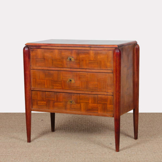 Art Deco inlaid chest of drawers from the 1930s - 