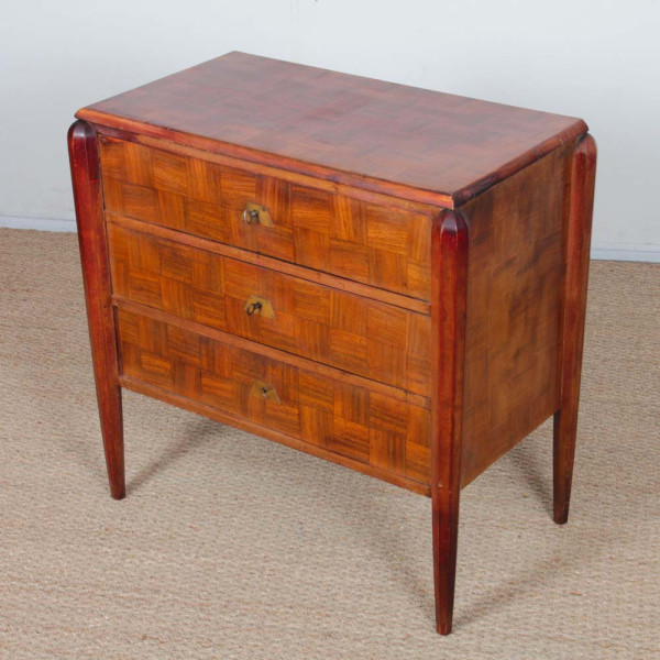 Art Deco inlaid chest of drawers from the 1930s - 