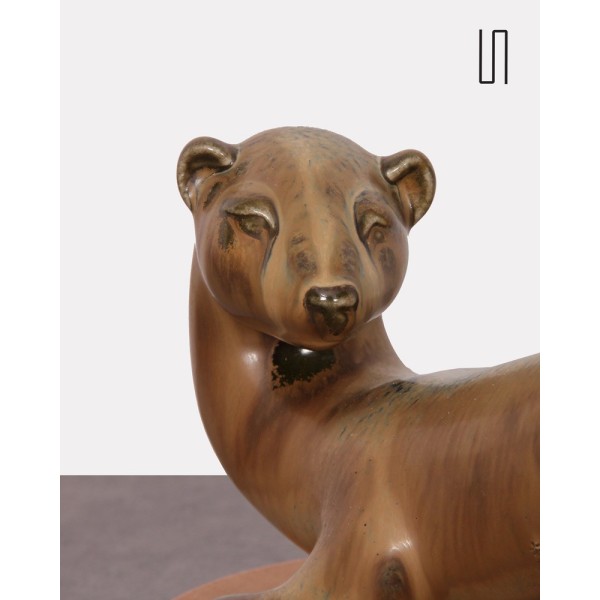 Scandinavian ceramic ferret by Gunnar Nylund, 1960s - 