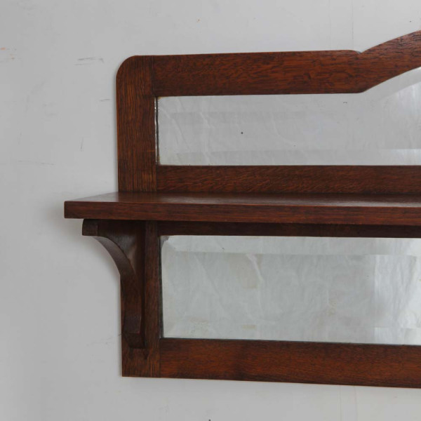Mirror in the shape of a shelf, early 20th-century piece - 