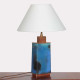 Enamelled metal table lamp from the 1950s - 