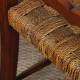 A pair of armchairs in oak and rope, French craftsmanship from the 1940s - 
