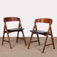 Pair of chairs by Henning Kjaernulf for Boltinge Stolefabrik, 1960 - Scandinavian design