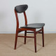 Suite de 4 chaises vintage en bois de style scandinave, 1960 - Design Scandinave