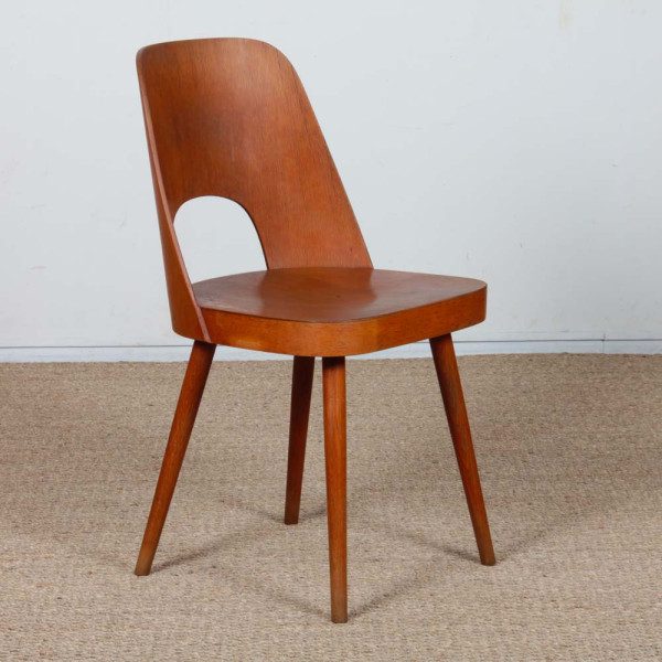 Suite de 4 chaises vintage par Oswald Haerdtl pour Ton, 1960 - Design d'Europe de l'Est