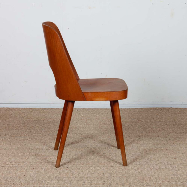 Suite de 4 chaises vintage par Oswald Haerdtl pour Ton, 1960 - Design d'Europe de l'Est