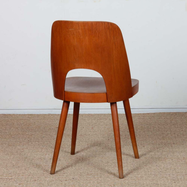 Suite de 4 chaises vintage par Oswald Haerdtl pour Ton, 1960 - Design d'Europe de l'Est