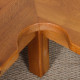 Solid oak coffee table in the Seltz style, 1980 - 