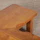 Solid oak coffee table in the Seltz style, 1980 - 