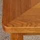 Solid oak coffee table in the Seltz style, 1980 - 