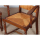 A pair of 1950s oak wicker armchairs - 