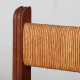 Paire de fauteuils paillés en chêne des années 1950 - 