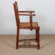 A pair of 1950s oak wicker armchairs - 