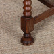 Set of 6 chairs with straw seats and solid oak, 1940 - 