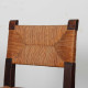 Solid wood wicker chair, French craftsmanship, 1940 - 