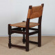 Solid wood wicker chair, French craftsmanship, 1940 - 