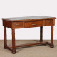 Oak and brass desk in the style of Charles Dudouyt, 1940 - 