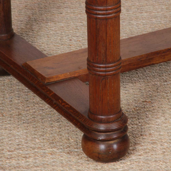 Oak and brass desk in the style of Charles Dudouyt, 1940 - 