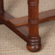 Oak and brass desk in the style of Charles Dudouyt, 1940 - 