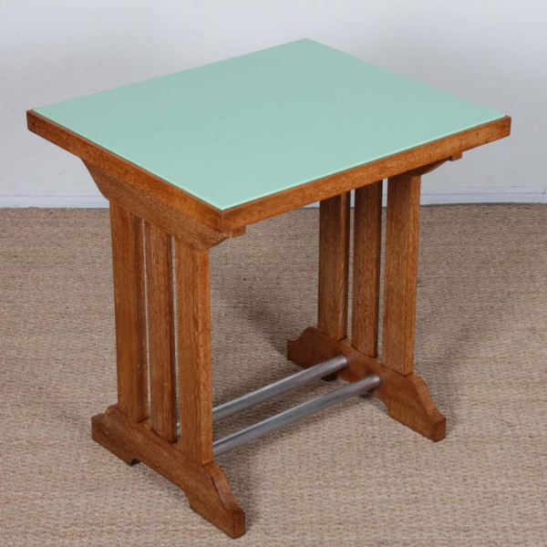 Petite table haute par Hippolyte Thomasson, circa 1940 - 