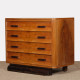 Walnut chest of drawers, 20th-century piece - 