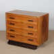 Walnut chest of drawers, 20th-century piece - 