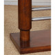 Table basse moderniste en bois et métal chromé, 1930 - 