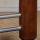 Table basse moderniste en bois et métal chromé, 1930 - 
