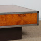 Square burl wood coffee table in the style of Willy Rizzo, 1970 - 