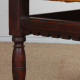 Set of 4 straw-seated chairs in solid oak, 1950 - 