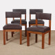Set of 4 chairs attributed to Emiel Veranneman, 1960 - 
