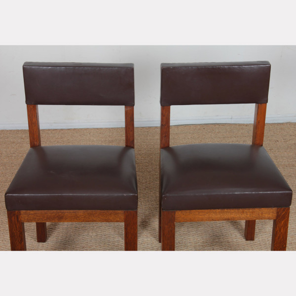 Ensemble de 4 chaises attribuées à Emiel Veranneman, 1960 - 
