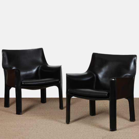 Paire de fauteuils CAB 414 par Mario Bellini pour Cassina, 1970 - 