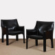 Pair of CAB 414 armchairs by Mario Bellini for Cassina, 1970 - 