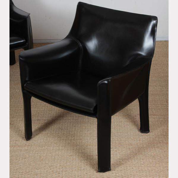 Paire de fauteuils CAB 414 par Mario Bellini pour Cassina, 1970 - 