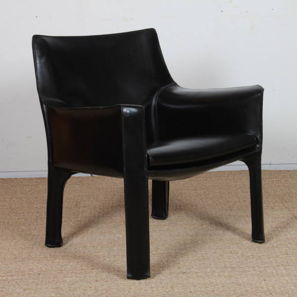 Pair of CAB 414 armchairs by Mario Bellini for Cassina, 1970 - 