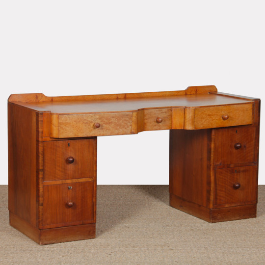 A burl wood desk/dressing table dating from the 1930s - 