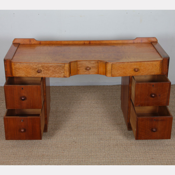 A burl wood desk/dressing table dating from the 1930s - 