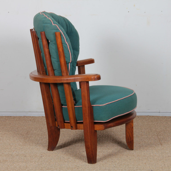 Armchair by Guillerme and Chambron for Votre Maison, 1960 - 