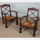 Pair of armchairs in the style of Charles Dudouyt, 1950 - 