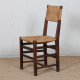 Set of 6 oak wicker chairs, French craftsmanship, 1950 - 
