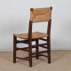 Ensemble de 6 chaises paillées en chêne, travail français, 1950 - 
