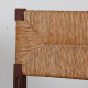 Ensemble de 6 chaises paillées en chêne, travail français, 1950 - 