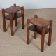 Paire de tables de chevet/bouts de canapé en orme massif, 1950-60 - 