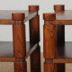 Pair of bedside tables/end tables in solid elm, 1950s–60s - 