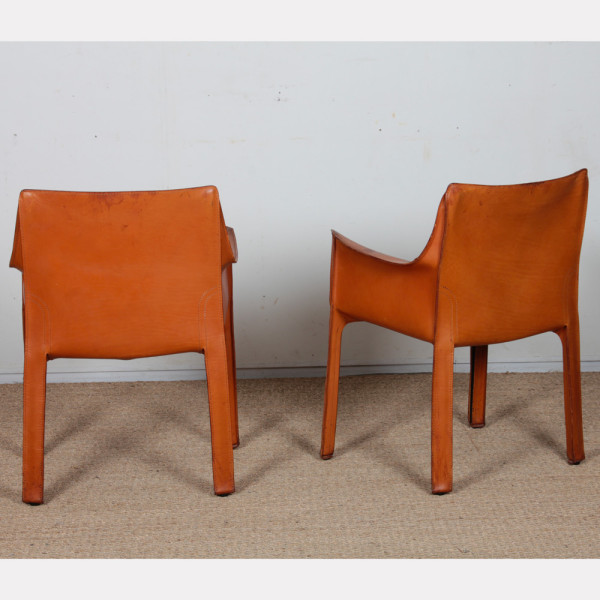 Paire de fauteuils CAB 413 par Mario Bellini pour Cassina, 1970 - 