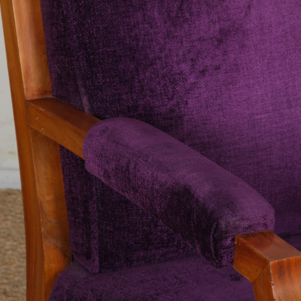 A pair of armchairs in the style of Jules Leleu, 1940 - 