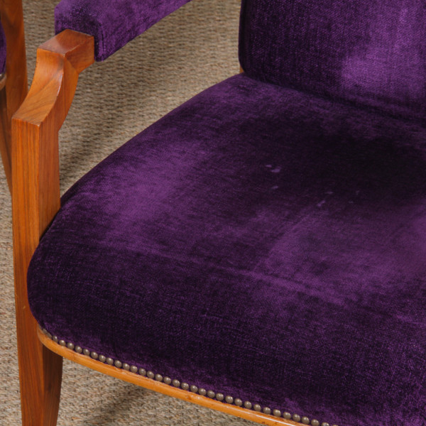 Paire de fauteuils dans le goût de Jules Leleu, 1940 - 